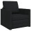 VidaXL vidaXL Folding Sofa Bed Black 74 x 77 x 81 cm Fabric 2