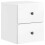 VidaXL vidaXL Wall-Mounted Bedside Cabinet with Drawer 2 pcs High Gloss White 5