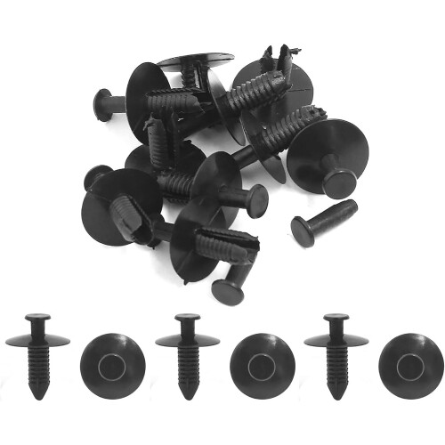 10 Pcs Retainer Clips Plastic Drive Rivets Flaps Bumper Fender Push Clips for BMW 1