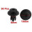 30 Pcs Black Plastic Guard Clips 6mmx12mmx15mm 2