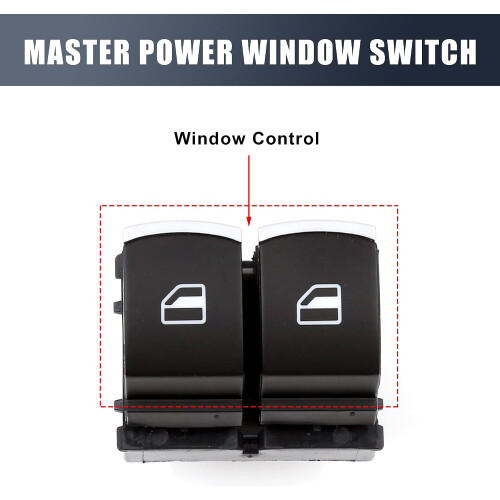 Master Driver Side Power Window Switch 5K3959857 Replacement for VW Golf GTI EOS 2 Door 2010-2013 2