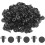 100 Pcs Black Plastic Splash Trim Defender Fastener Mat Clip 2