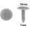 10PCS Car 6.5mm Hole Plastic Push Screw Rivet Panel Fixings Clips Gray 2