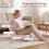 Folding Floor Chair, 14-Position Adjustable Backrest, Pink 4