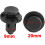 50pcs 9mm Hole Car Plastic Rivets Fastener Push Clip Black Universal 2