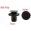 a15090400ux0037 9mm Hole Square Black Plastic Rivets Clip, 100 Piece 2