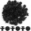 100Pcs Plastic Rivets Trim Panel Push Type Fastener Retainer Clips 7mm Black 2