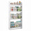 Wall-Mounted Kids Bookshelf, 4-Tier, White 5