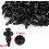 50 Pcs 11mm x 5mm Black Plastic Rivet Bumper Lining Panel Clips for Automotive 4