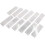 Universal Trailer Car White Reflective Warning Plate Adhesive Reflector 12PCS 2