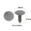 20pcs Gray Plastic Rivet Buckle Ceiling Lining Trim Panel Clips 2