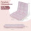 Folding Floor Chair, 14-Position Adjustable Backrest, Pink 3