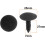 Car 7mm Hole Dia Black Plastic Rivets Bumper Push Clip Fastener 100pcs 2