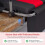 Stadium Seat with Backrest, Foldable, Cup Holder, Red 8