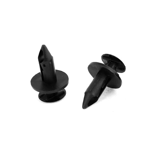 100 Pcs Car 8mm Hole Plastic Rivet Fender Bumper Clips Fastner 2