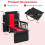 Stadium Seat with Backrest, Foldable, Cup Holder, Red 5
