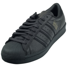 (7.5) adidas Superstar Vintage Unisex Classic Trainers in Black Gold