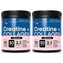 Creatine + Marine Collagen Powder | 2 Pack bundle