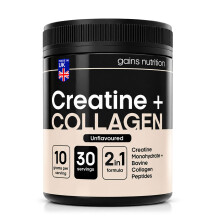 Creatine + Bovine Collagen Peptides Powder | 30 Servings