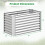 Galvanized Raised Garden Bed, 4 x 2 x 2 ft, Silver 5