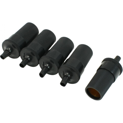 Pack 5pcs Black Plastic Housing Auto Car Cigarette Lighter Female Socket DC 12V 2