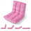 Adjustable Floor Chair, 14-Position, Folding, Pink 2