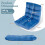 Folding Floor Chair, 14-Position Backrest, Blue 3