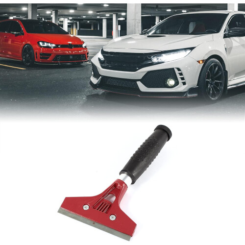 Car Window Cleaner Anti-Slide Handle Metal Blade Ice Snow Scraper 1