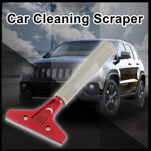 Car Window Cleaner Anti-Slide Handle Metal Blade Ice Snow Scraper 2