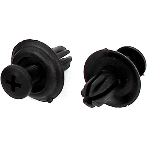 6mm Hole Plastic Rivets Screw Push Clips 100 Pcs 1