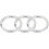 Metal Replacement Portable 2.5cm Dia Ring Keyring Key Chain 10pcs Silver Tone 4