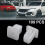 100 Pcs 9mm Hole Plastic Rivet Car Door Trim Panel Retainer Clip White 2