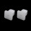 100 Pcs 9mm Hole Plastic Rivet Car Door Trim Panel Retainer Clip White 3