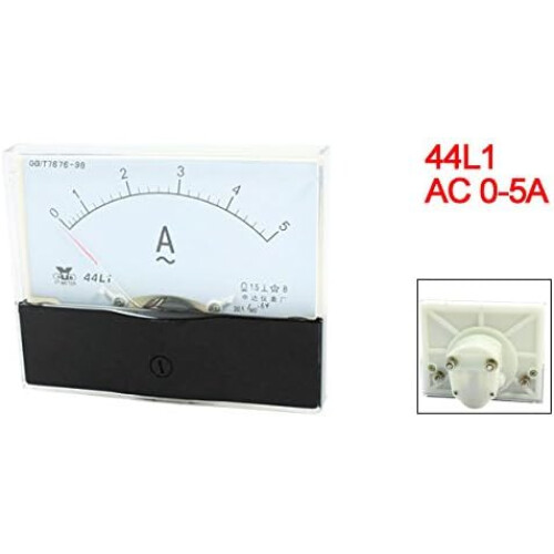 Measurement Tool Analog Ammeter Gauge AC 0-5A Measuring Range 44L1 2