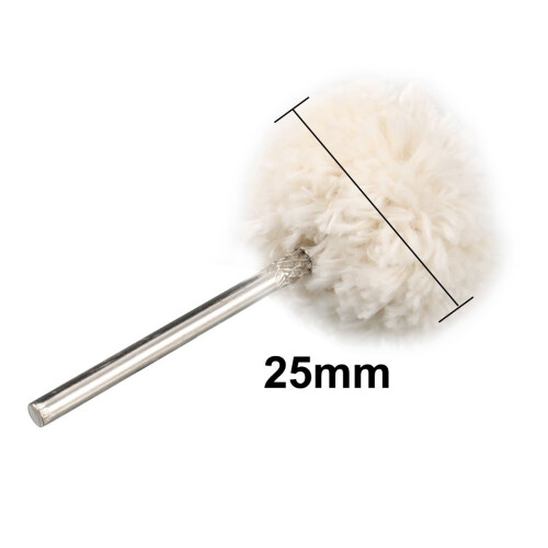 Electric Drill 2.3mm Shank 25mm Dia Polish Wheel Buffing Tool 10pcs 2