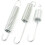 3 in 1 Ring Metal Motorcycle Kickstand Spring Silver Tone 3