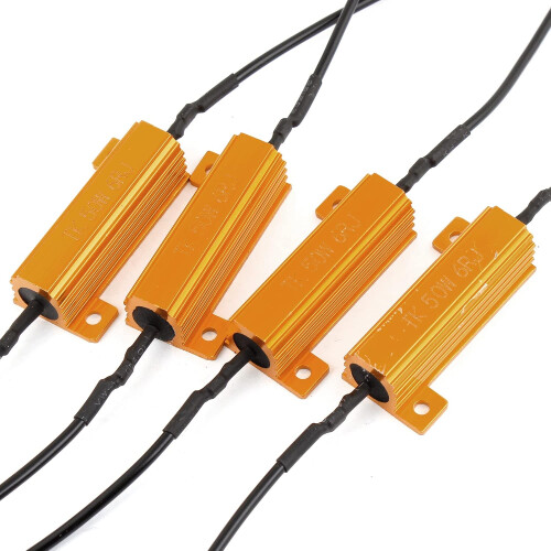 4x 50W 6 ohm Load Resistor Fix LED Fast Hyper Flash Turn Signal Blink 2