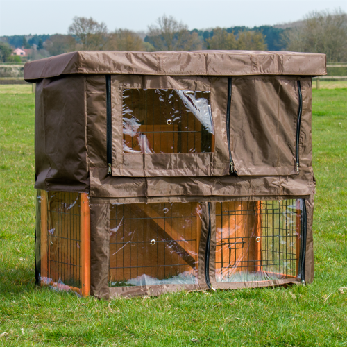 KCT KCT Monza 3ft Rabbit Hutch with Protective Cover 2