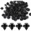 100pcs 8mm Hole Push Type Retainers Clips Bumpers Splash Guards Wheel Arch Plastic Rivets 4