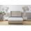 (5' King, Cream) Sloomy Luthor Plush Divan Bed Base No Drawers With 54" Wingback Headboard & 12" Matching Footboard 2
