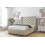 (5' King, Cream) Sloomy Luthor Plush Divan Bed Base No Drawers With 54" Wingback Headboard & 12" Matching Footboard 3