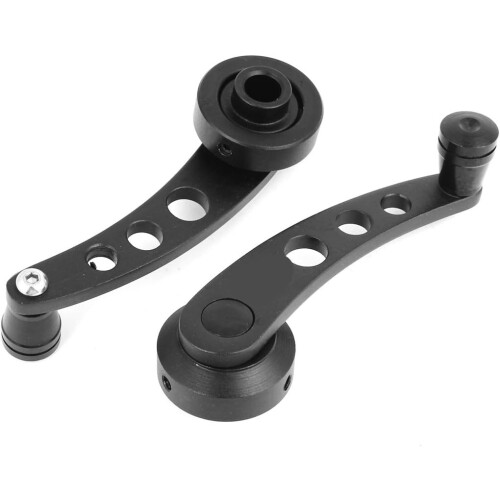 2 Pcs Universal Black Auto Car Window Winder Cranks Aluminum Handle 2