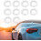 10 Pcs Clear White Plastic Disposable Steering Wheel Cover for Car 3