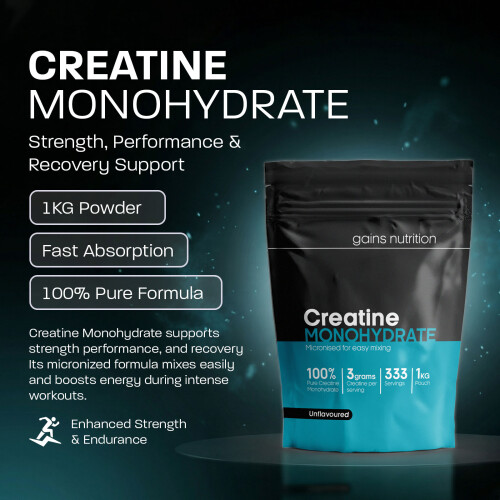 Creatine Monohydrate Powder | 333 Servings
