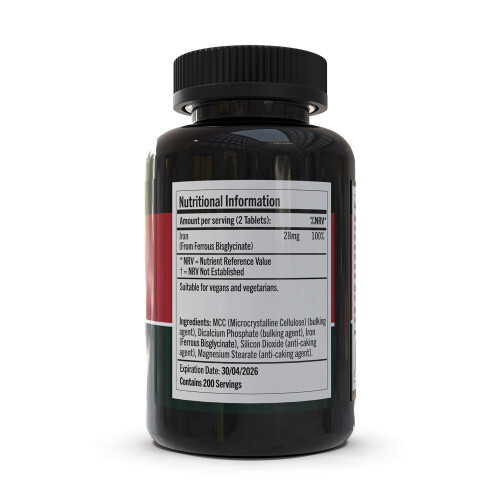 Iron Bisglycinate | 28mg | 400 Tablets
