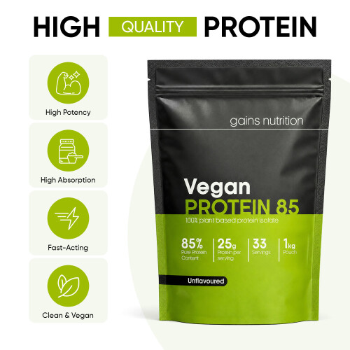 Vegan Protein 85 | 1KG | + 600ml Shaker Pink