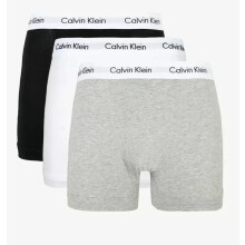 (XXL) Calvin Klein 3 Pack Trunks Black/Grey /White