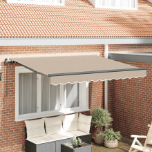 vidaXL Ausziehbare Markise Beige 350 x 200 cm Stoff