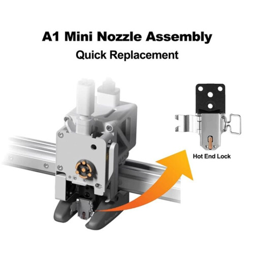 Hotend Heating Assembly for  A1/A1  Nozzle Mounting for 3D Printer Hotend Heating Mounting Accessories 2