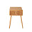 Bedside table with 1 drawer and slatted fronts, 52 cm high - AVA 1